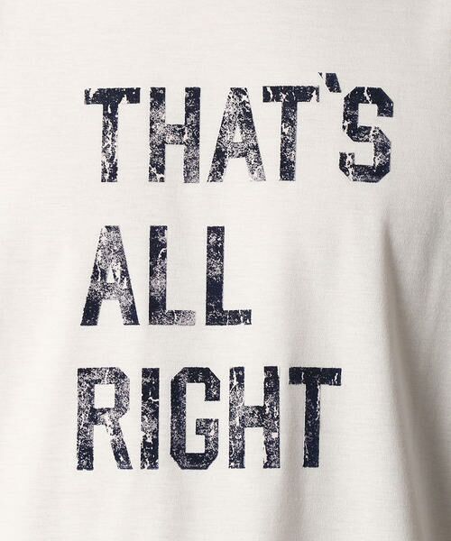 COMME CA MEN / コムサ・メン Tシャツ | メッセージTシャツ「THAT'S　ALL　RIGHT!!」 | 詳細1