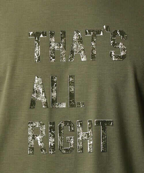 COMME CA MEN / コムサ・メン Tシャツ | メッセージTシャツ「THAT'S　ALL　RIGHT!!」 | 詳細9