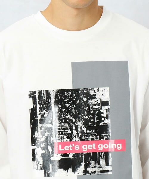 COMME CA MEN / コムサ・メン Tシャツ | 「Ｌｅｔ’ｓ get going」 プリントロングT-SHIRT | 詳細5