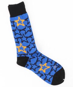 COMME CA MEN / コムサ・メン ソックス | 星柄クルーソックス