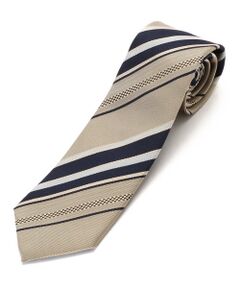 COMME CA MEN / コムサ・メン ネクタイ | 市松レジメンタルストライプタイ