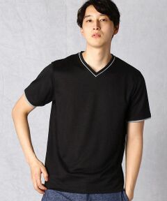 ラミー　プレーティング　VネックTシャツ