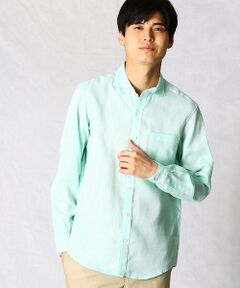 COMME CA MEN / コムサ・メン シャツ・ブラウス | シャンブレーリネン　カッタウェイカラーシャツ