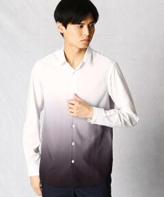 COMME CA MEN / コムサ・メン シャツ・ブラウス | グラデーションプリント　ショートポイントカラーシャツ