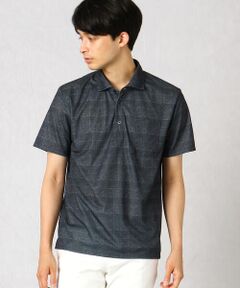 COMME CA MEN / コムサ・メン ポロシャツ | グレンプレイド　プリントポロシャツ