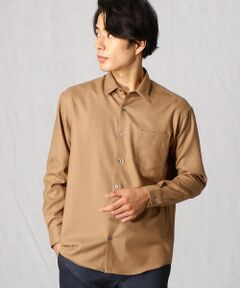 COMME CA MEN / コムサ・メン シャツ・ブラウス | ウールフランネル　ショートポイントカラーシャツ