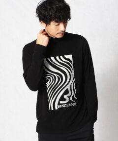 COMME CA MEN / コムサ・メン カットソー | ゼブラカモ　モックネックカットソー