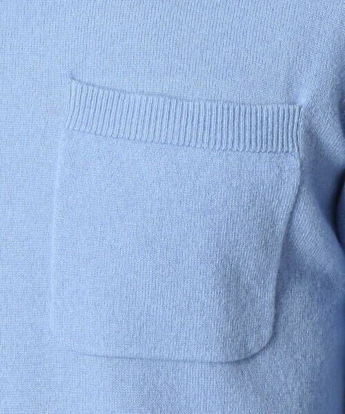 COMME CA MEN / コムサ・メン ニット・セーター | ピュアカシミア　ポケット付クルーネックセーター | 詳細8