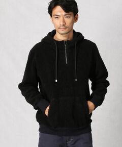 COMME CA MEN / コムサ・メン パーカー | ウールボアフリース　プルオーバーパーカー