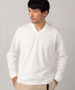 COMME CA MEN / コムサ・メン カットソー | ドレスVネック　ロングスリーブT