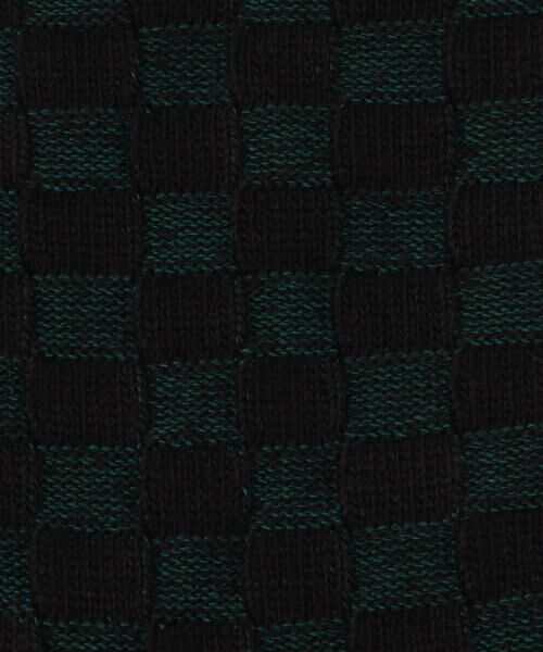 COMME CA MEN / コムサ・メン ソックス | ジャカード市松柄　クルーソックス | 詳細11