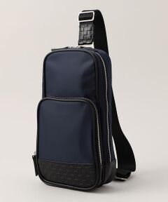 COMME CA MEN / コムサ・メン メッセンジャーバッグ・ウエストポーチ | 市松柄　ナイロン×合成皮革 ボディバッグ