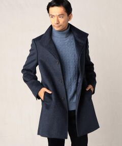 COMME CA MEN / コムサ・メン ダッフルコート | アンゴラ×ウールビーバー仕上げ　イタリアンカラーコート