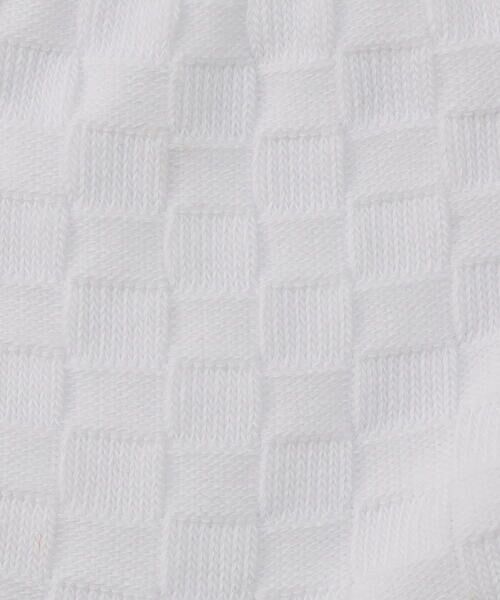 COMME CA MEN / コムサ・メン ソックス | ジャカード市松 ホワイトソックス | 詳細5