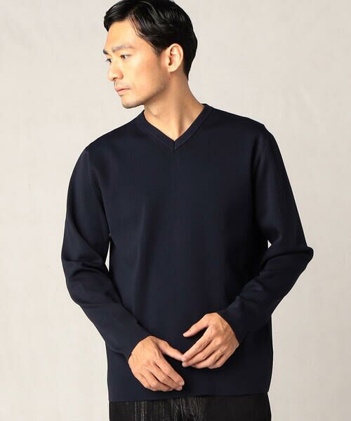 COMME CA MEN / コムサ・メン ニット・セーター | 総針編み　Vネックセーター | 詳細5