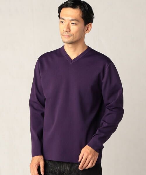 COMME CA MEN / コムサ・メン ニット・セーター | 総針編み　Vネックセーター | 詳細15