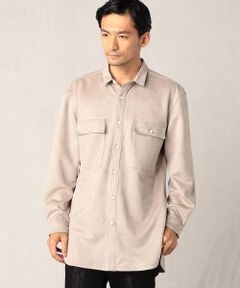 COMME CA MEN / コムサ・メン シャツ・ブラウス | ダンボールニットフェイクスエードシャツ