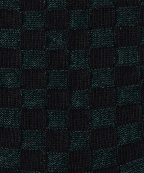 COMME CA MEN / コムサ・メン ソックス | 【市松柄】ジャカード クルーソックス | 詳細9