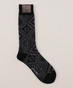 COMME CA MEN / コムサ・メン ソックス | バンダナ柄　クルーソックス