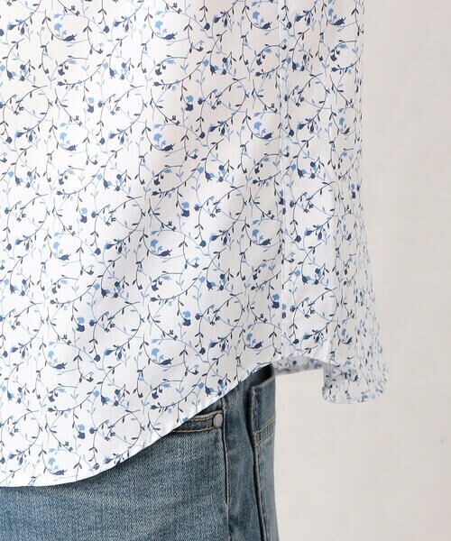 COMME CA MEN / コムサ・メン シャツ・ブラウス | フラワープリント　ブロード半袖シャツ | 詳細9