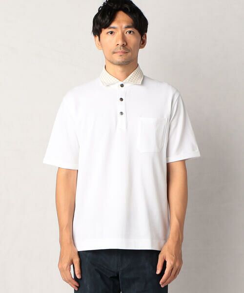 COMME CA MEN / コムサ・メン ポロシャツ | チェック衿のポロシャツ | 詳細3