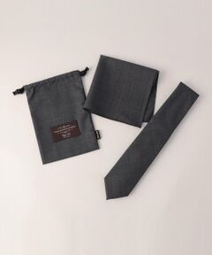 COMME CA MEN / コムサ・メン ネクタイ | 【カノニコ】ネクタイ、チーフ、巾着セット