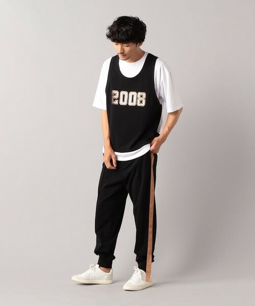 COMME CA MEN / コムサ・メン その他パンツ | 【黒とコッパ—】側章ジョガーパンツ | 詳細2