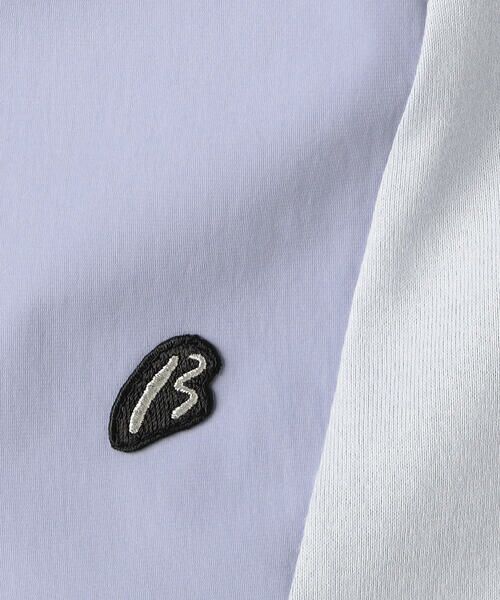 COMME CA MEN / コムサ・メン Tシャツ | ワンポイントβロゴ 切り替えTシャツ | 詳細3