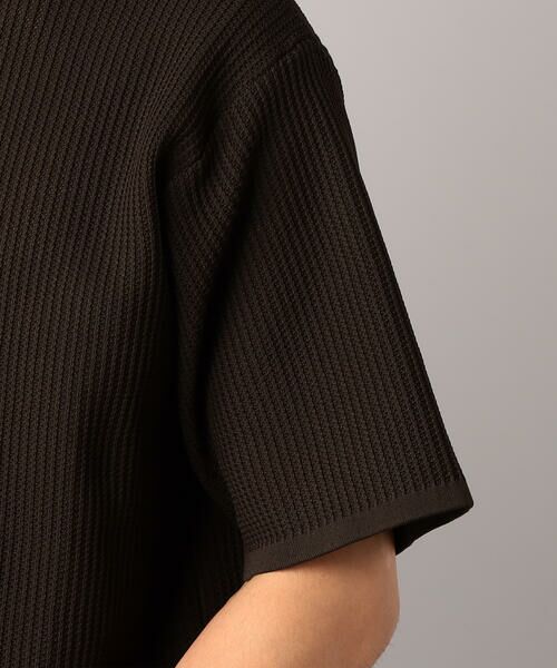 COMME CA MEN / コムサ・メン ニット・セーター | “透かし編み”シアーニット 半袖クルー | 詳細10