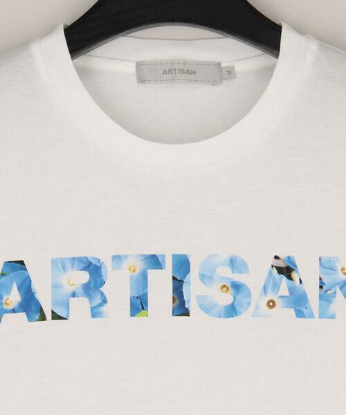 COMME CA MEN / コムサ・メン Tシャツ | 「ARTISAN」フラワーロゴプリント Ｔシャツ BLUE | 詳細2