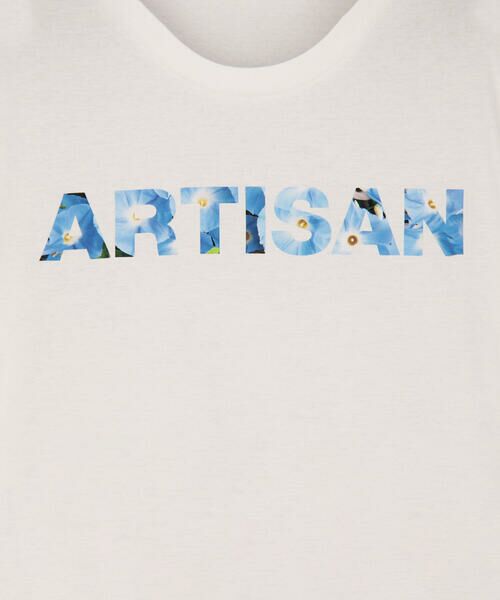 COMME CA MEN / コムサ・メン Tシャツ | 「ARTISAN」フラワーロゴプリント Ｔシャツ BLUE | 詳細5