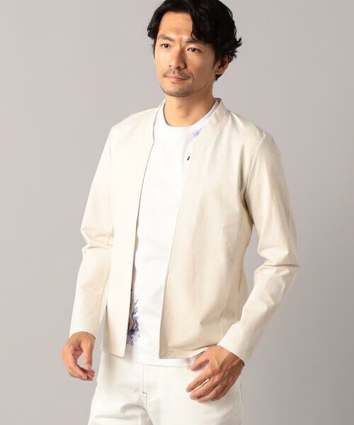 COMME CA MEN / コムサ・メン カーディガン・ボレロ | “リネンポリエステルインレイ ” ハッピカーディガン | 詳細3