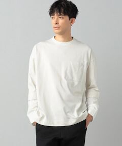 シャツ袖切替長袖Tシャツ