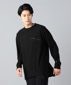 ファスナーポケット 長袖Tシャツ