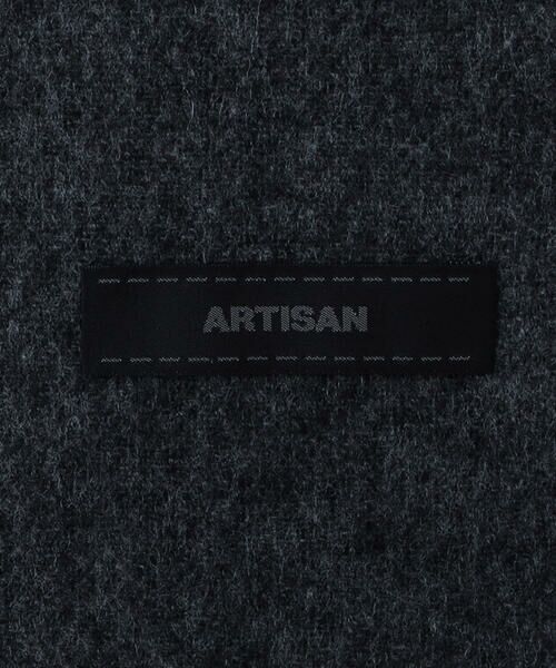 COMME CA MEN / コムサ・メン マフラー・ショール・スヌード・ストール | ダブルジャカード “ARTISAN”ロゴ入りマフラー | 詳細7