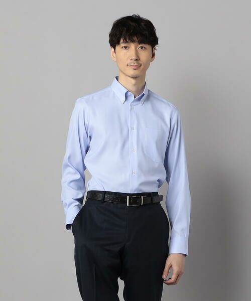 COMME CA MEN/コムサ・メン COOL MAX オックスフォード ボタンダウンシャツ サックス XL COMME CA MEN/コムサ・メン COOL MAX オックスフォード ボタンダウンシャツ サックス XL