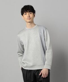 COMME CA MEN / コムサ・メン カットソー | 柄切り替えデザイン ロングスリーブ