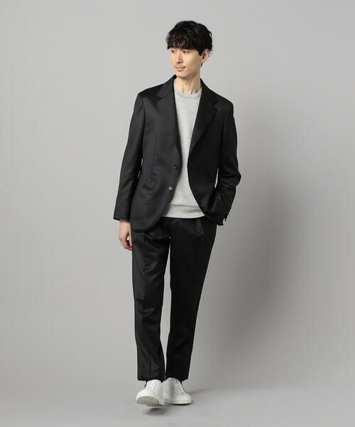 COMME CA MEN / コムサ・メン カットソー | 柄切り替えデザイン ロングスリーブ | 詳細1