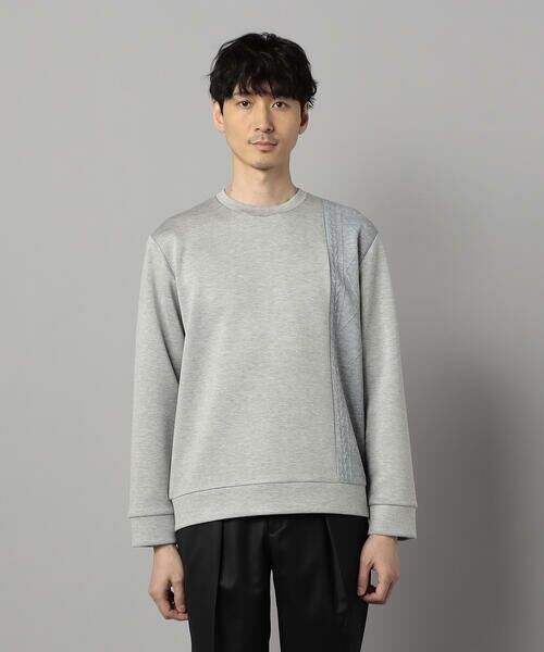 COMME CA MEN / コムサ・メン カットソー | 柄切り替えデザイン ロングスリーブ | 詳細6