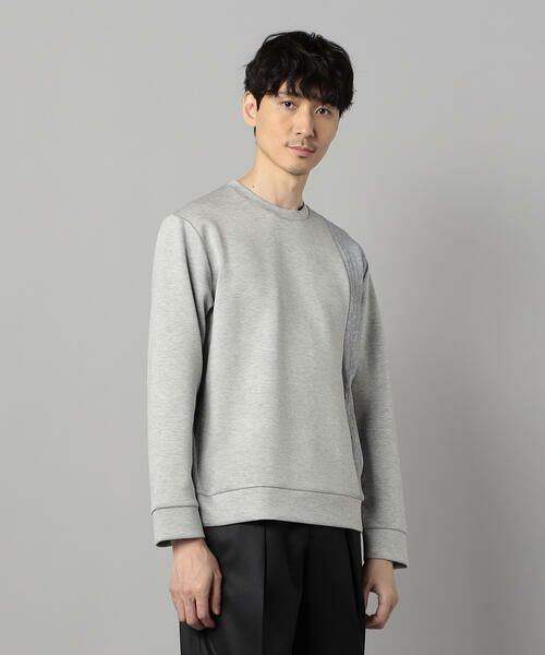 COMME CA MEN / コムサ・メン カットソー | 柄切り替えデザイン ロングスリーブ | 詳細4