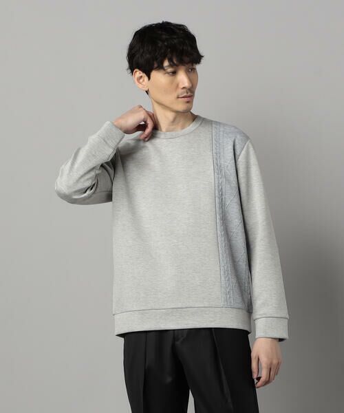 COMME CA MEN / コムサ・メン カットソー | 柄切り替えデザイン ロングスリーブ | 詳細5