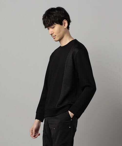COMME CA MEN / コムサ・メン カットソー | 柄切り替えデザイン ロングスリーブ | 詳細18