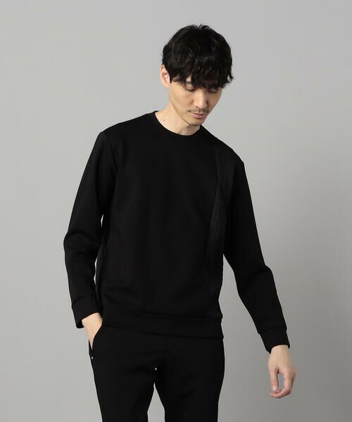 COMME CA MEN / コムサ・メン カットソー | 柄切り替えデザイン ロングスリーブ | 詳細15