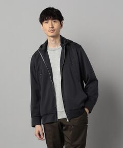 COMME CA MEN / コムサ・メン パーカー | エアリークッションナイロンジャージー フーディーブルゾン