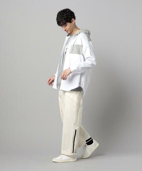 COMME CA MEN / コムサ・メン シャツ・ブラウス | フーディーミックス シャツ | 詳細1