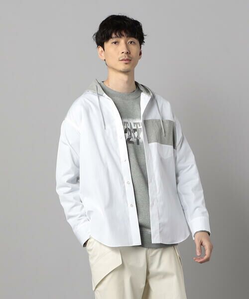 COMME CA MEN / コムサ・メン シャツ・ブラウス | フーディーミックス シャツ | 詳細3