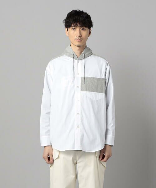 COMME CA MEN / コムサ・メン シャツ・ブラウス | フーディーミックス シャツ | 詳細5