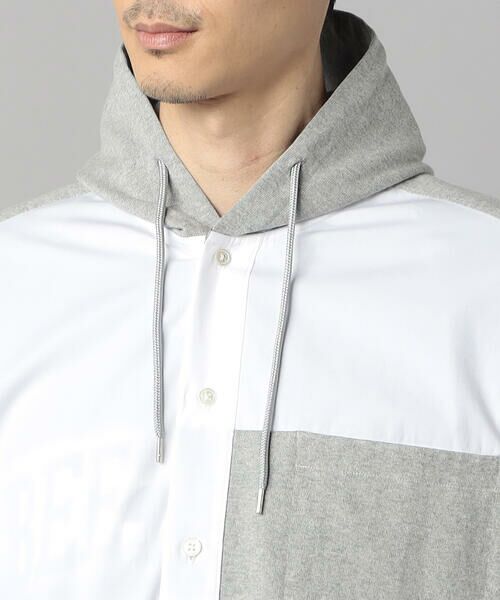 COMME CA MEN / コムサ・メン シャツ・ブラウス | フーディーミックス シャツ | 詳細8