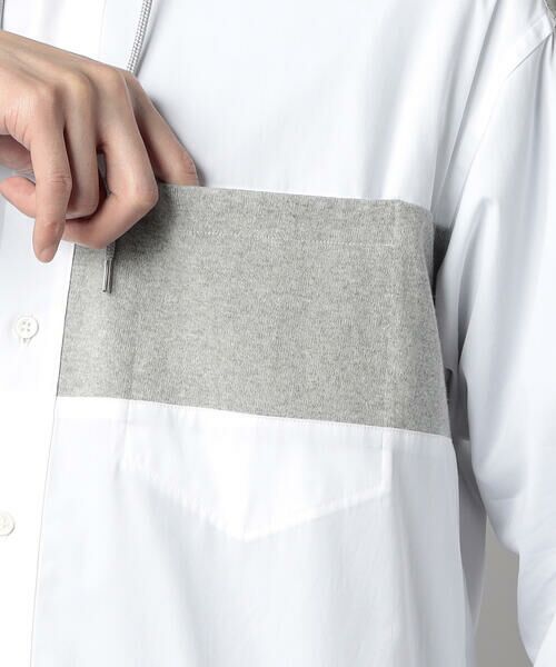 COMME CA MEN / コムサ・メン シャツ・ブラウス | フーディーミックス シャツ | 詳細9