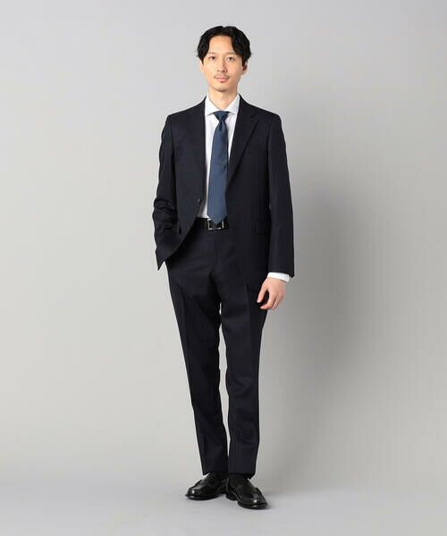 COMME CA MEN/コムサ・メン シャドーヘリンボーン スーツ ネイビー M COMME CA MEN/コムサ・メン シャドーヘリンボーン スーツ ネイビー M